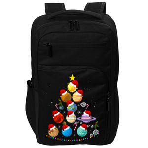 Funny Solar System Space Planets Tree Christmas Pajama Xmas Impact Tech Backpack