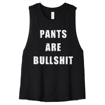 Funny Sarcastic Scottish Kilt And Tartan Fashion Attire Women's Racerback Cropped Tank