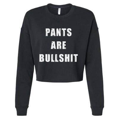 Funny Sarcastic Scottish Kilt And Tartan Fashion Attire Cropped Pullover Crew