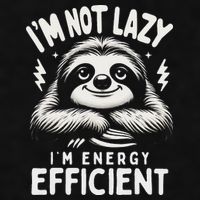 Funny Sloth Stuff IM Not Lazy Energy Efficient Nap Lovers Ladies PosiCharge Tri-Blend Wicking Tank