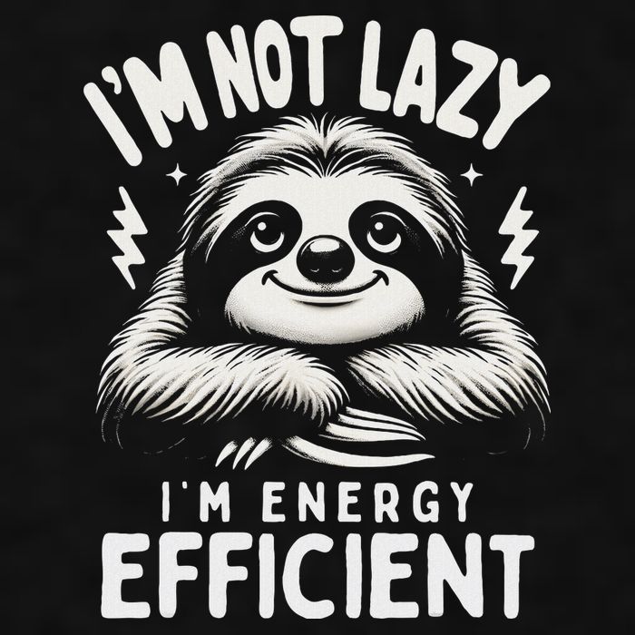 Funny Sloth Stuff IM Not Lazy Energy Efficient Nap Lovers Ladies PosiCharge Tri-Blend Wicking Tank