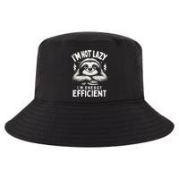 Funny Sloth Stuff IM Not Lazy Energy Efficient Nap Lovers Cool Comfort Performance Bucket Hat