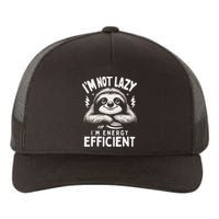 Funny Sloth Stuff IM Not Lazy Energy Efficient Nap Lovers Yupoong Adult 5-Panel Trucker Hat