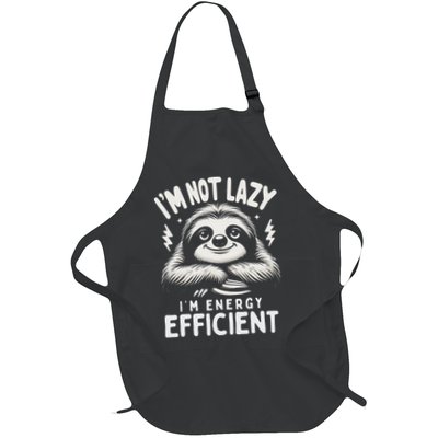 Funny Sloth Stuff IM Not Lazy Energy Efficient Nap Lovers Apron