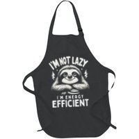 Funny Sloth Stuff IM Not Lazy Energy Efficient Nap Lovers Apron