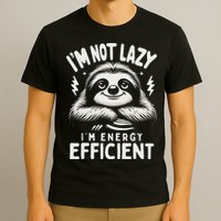 Funny Sloth Stuff IM Not Lazy Energy Efficient Nap Lovers T-Shirt