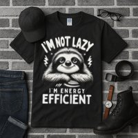 Funny Sloth Stuff IM Not Lazy Energy Efficient Nap Lovers Tall T-Shirt