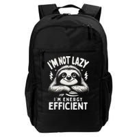 Funny Sloth Stuff IM Not Lazy Energy Efficient Nap Lovers Backpack