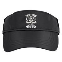 Funny Sloth Stuff IM Not Lazy Energy Efficient Nap Lovers Adult Drive Performance Visor