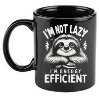 Funny Sloth Stuff IM Not Lazy Energy Efficient Nap Lovers 11oz C Handle Ceramic Mug