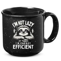 Funny Sloth Stuff IM Not Lazy Energy Efficient Nap Lovers 15oz Campfire Ceramic Mug