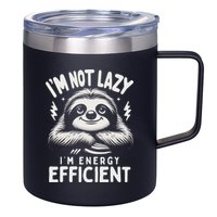 Funny Sloth Stuff IM Not Lazy Energy Efficient Nap Lovers 12oz Stainless Steel Coffee Mug