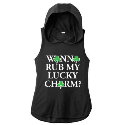 Funny Sexy St Patricks Day Clothing For Men Inappropriate Ladies PosiCharge Tri-Blend Wicking Draft Hoodie Tank