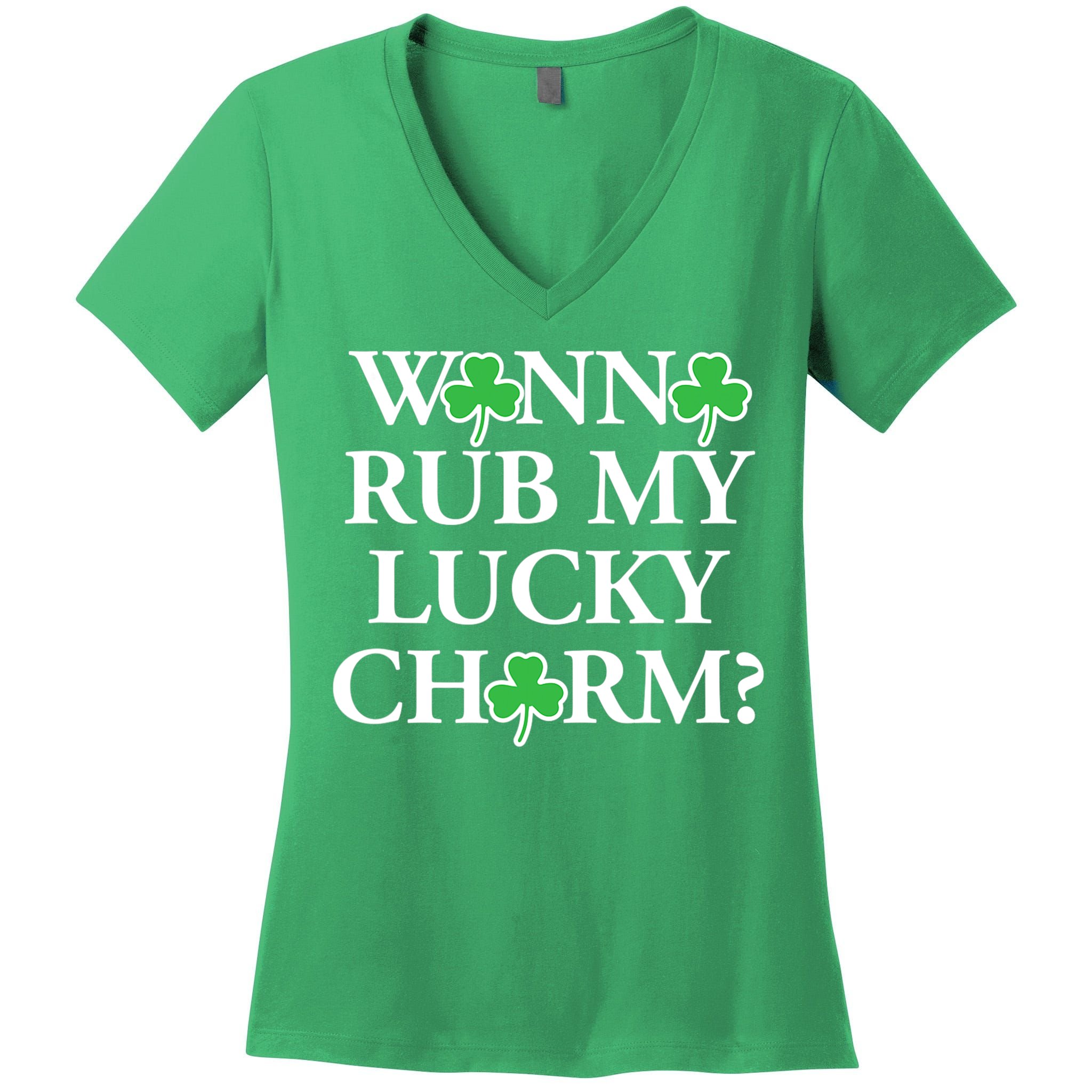 Funny Sexy St Patricks Day Clothing For Men Inappropriate Women s V Neck T Shirt TeeShirtPalace