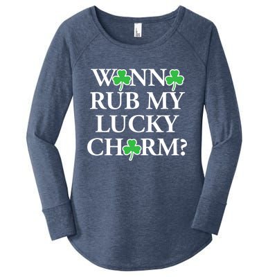 Funny Sexy St Patricks Day Clothing For Men Inappropriate Women's Perfect Tri Tunic Long Sleeve Shirt