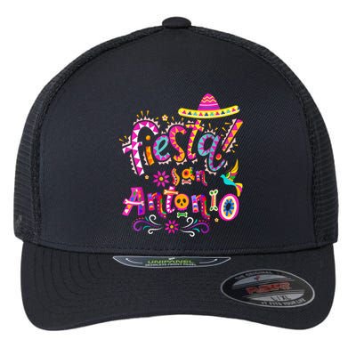 Fiesta Squad San Antonio Texas Cinco De Mayo Lets Fiesta  Flexfit Unipanel Trucker Cap