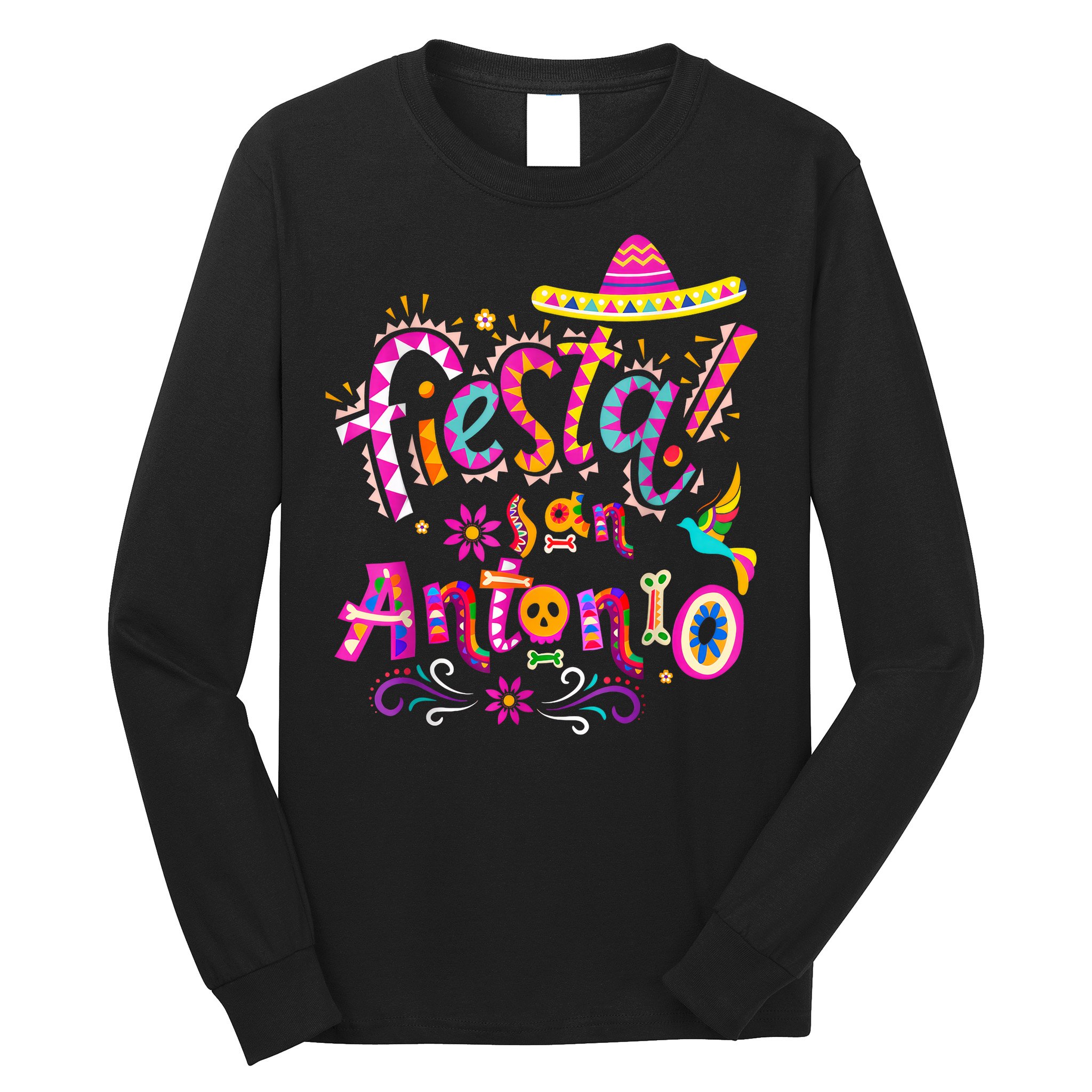 Fiesta Squad San Antonio Texas Cinco De Mayo Lets Fiesta  Long Sleeve Shirt