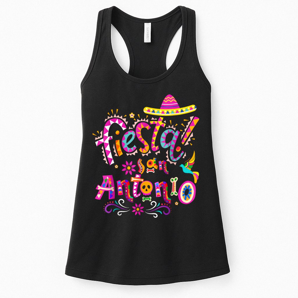 Fiesta Squad San Antonio Texas Cinco De Mayo Lets Fiesta  Womens Tank Top