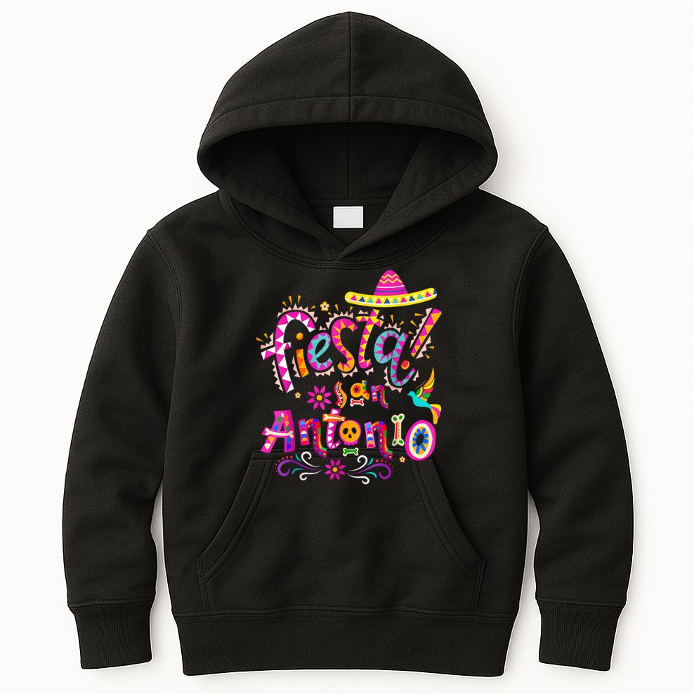 Fiesta Squad San Antonio Texas Cinco De Mayo Lets Fiesta  Kids Hoodie