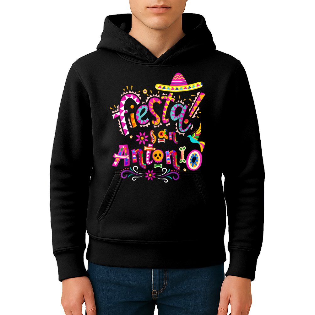 Fiesta Squad San Antonio Texas Cinco De Mayo Lets Fiesta  Kids Hoodie