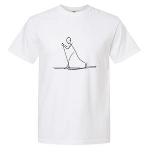 Funny Ski Skiing Lover Gift For Skier Garment-Dyed Heavyweight T-Shirt