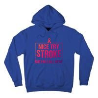 Funny Stroke Survivor Gift Cute Brain Attacks Gift Tall Hoodie