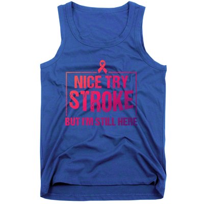 Funny Stroke Survivor Gift Cute Brain Attacks Gift Tank Top