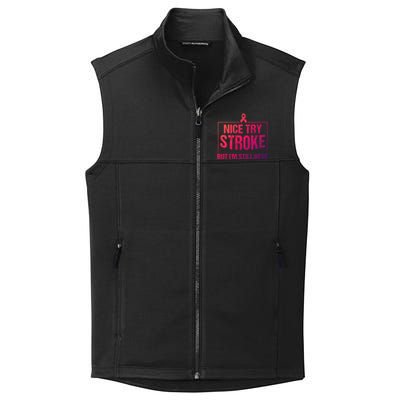 Funny Stroke Survivor Gift Cute Brain Attacks Gift Collective Smooth Fleece Vest