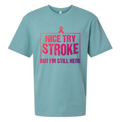 Funny Stroke Survivor Gift Cute Brain Attacks Gift Sueded Cloud Jersey T-Shirt