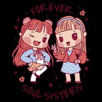Forever Soul Sisters Chibi Friends Cooling Performance Crew T-Shirt