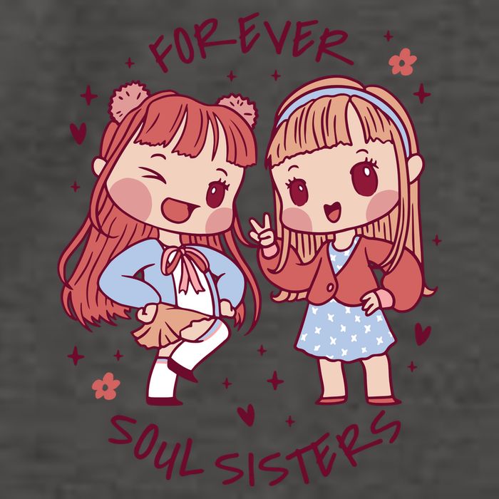 Forever Soul Sisters Chibi Friends Vector Backpack