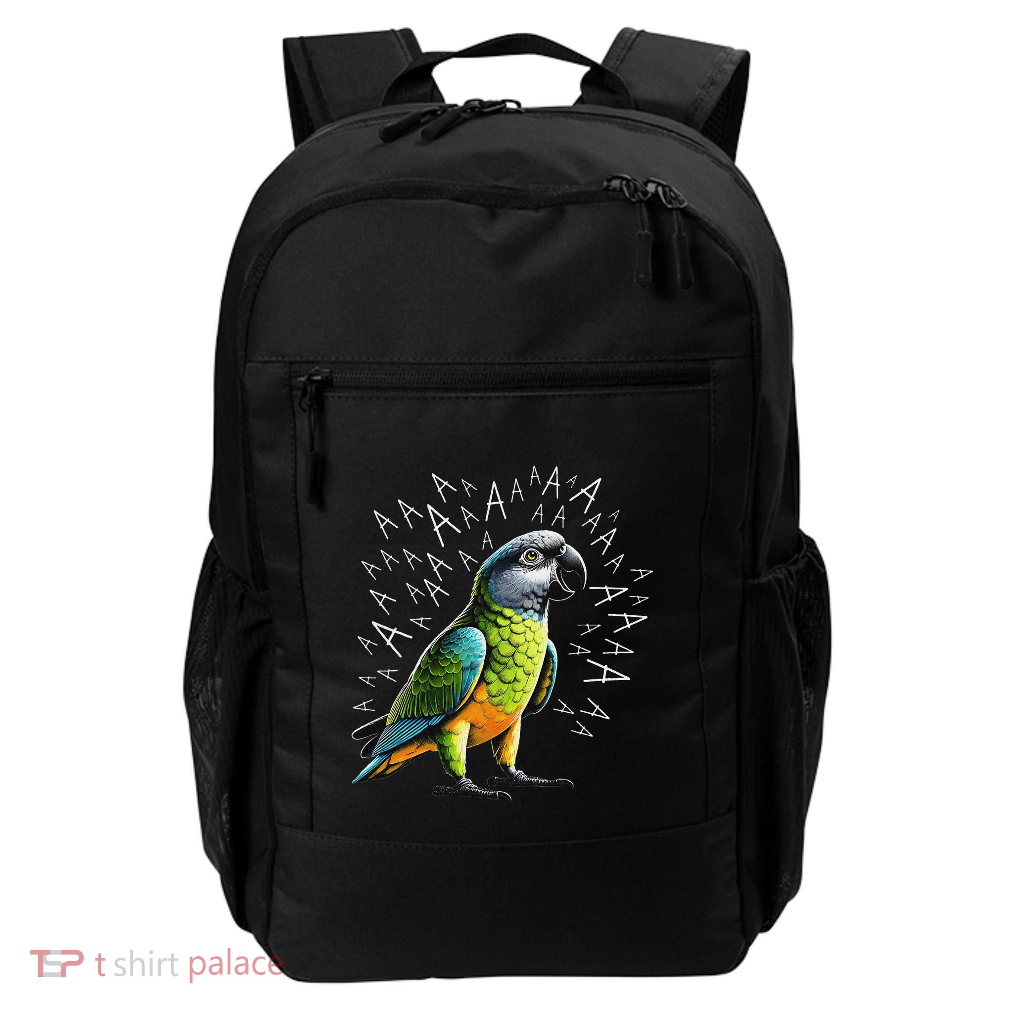 Funny Screaming Senegal Parrot Lover Daily Commute Backpack