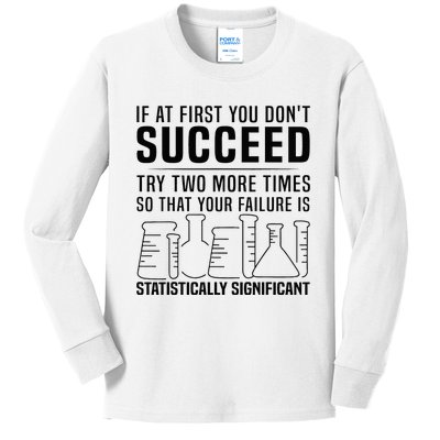 Funny Statistics Science Pun Gift For Men Women Chemistry Kids Long Sleeve Shirt