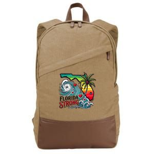 Florida Strong Support Pray For Tampa Bay Strong Community Cotton Canvas Backpack