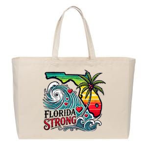 Florida Strong Support Pray For Tampa Bay Strong Community Cotton Canvas Jumbo Tote