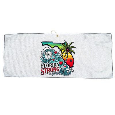 Florida Strong Support Pray For Tampa Bay Strong Community Large Microfiber Waffle Golf Towel