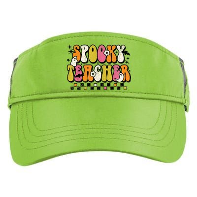 Funny Spooky Season Retro Spooky Teacher Halloween Costume Adult Drive Performance Visor