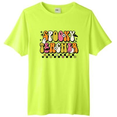 Funny Spooky Season Retro Spooky Teacher Halloween Costume Tall Fusion ChromaSoft Performance T-Shirt