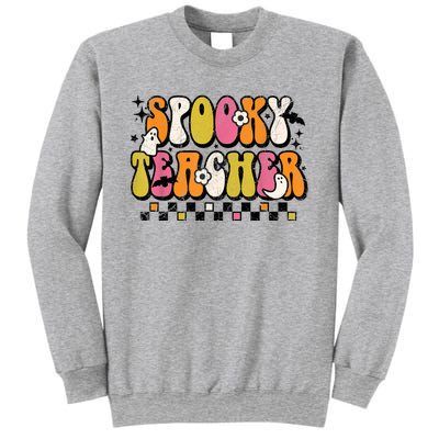 Funny Spooky Season Retro Spooky Teacher Halloween Costume Sweatshirt