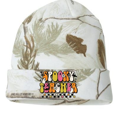 Funny Spooky Season Retro Spooky Teacher Halloween Costume Kati Licensed 12" Camo Beanie