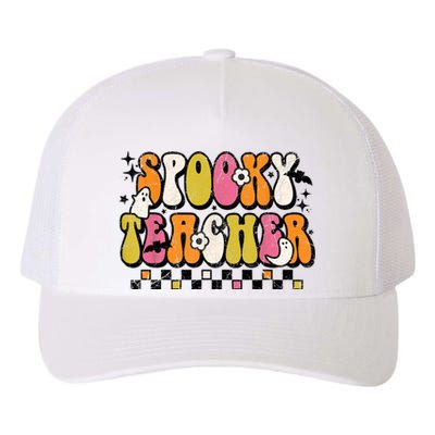 Funny Spooky Season Retro Spooky Teacher Halloween Costume Yupoong Adult 5-Panel Trucker Hat