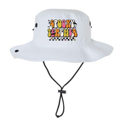 Funny Spooky Season Retro Spooky Teacher Halloween Costume Legacy Cool Fit Booney Bucket Hat