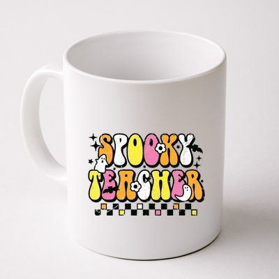 Funny Spooky Season Retro Spooky Teacher Halloween Costume Mug