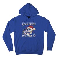 Festive Sarcastic Snarky Skeleton Ugly Christmas Sweater Gift Hoodie