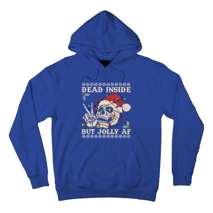 Festive Sarcastic Snarky Skeleton Ugly Christmas Sweater Gift Hoodie