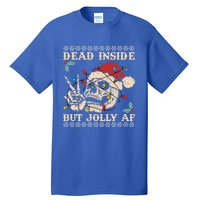 Festive Sarcastic Snarky Skeleton Ugly Christmas Sweater Gift Tall T-Shirt