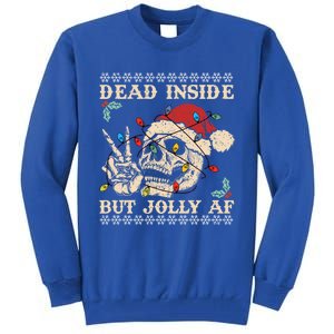 Festive Sarcastic Snarky Skeleton Ugly Christmas Sweater Gift Tall Sweatshirt