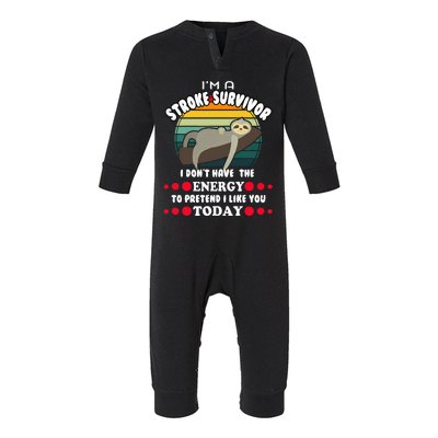 Funny Stroke Survivor Infant Fleece One Piece