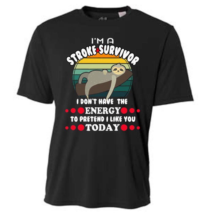 Funny Stroke Survivor Cooling Performance Crew T-Shirt