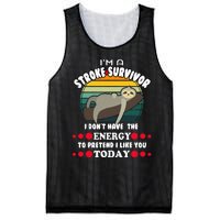 Funny Stroke Survivor Mesh Reversible Basketball Jersey Tank